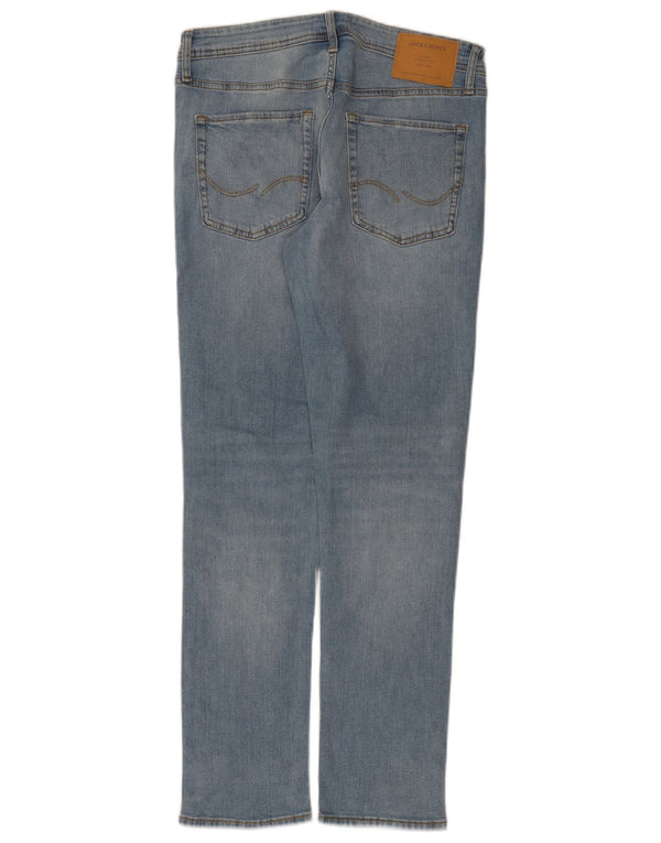 Jack & Jones Mens Slim Jeans W32 L32 Azul Algodão