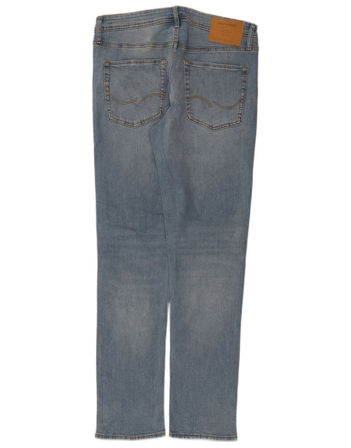 Jack & Jones Mens Slim Jeans W32 L32 Azul Algodão