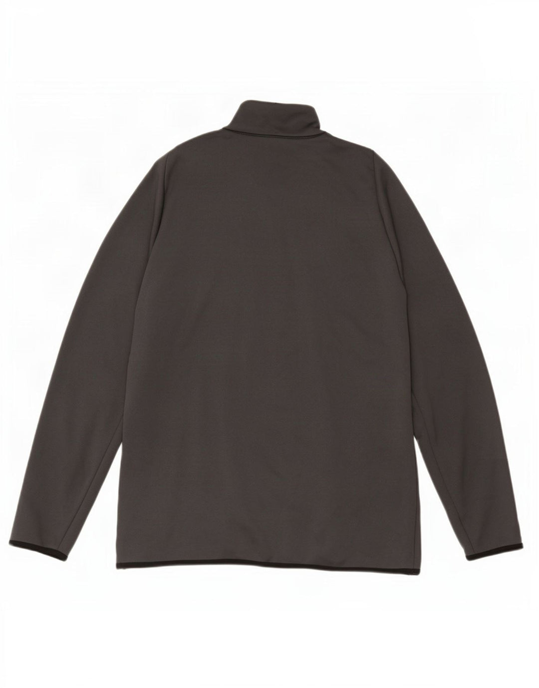 Pulôver masculino Nike Dri Fit com decote em zíper, moletom grande cinza poliéster