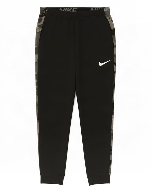 Nike Mens Dri Fit Calças de treino Joggers Médio Preto Camuflagem Algodão