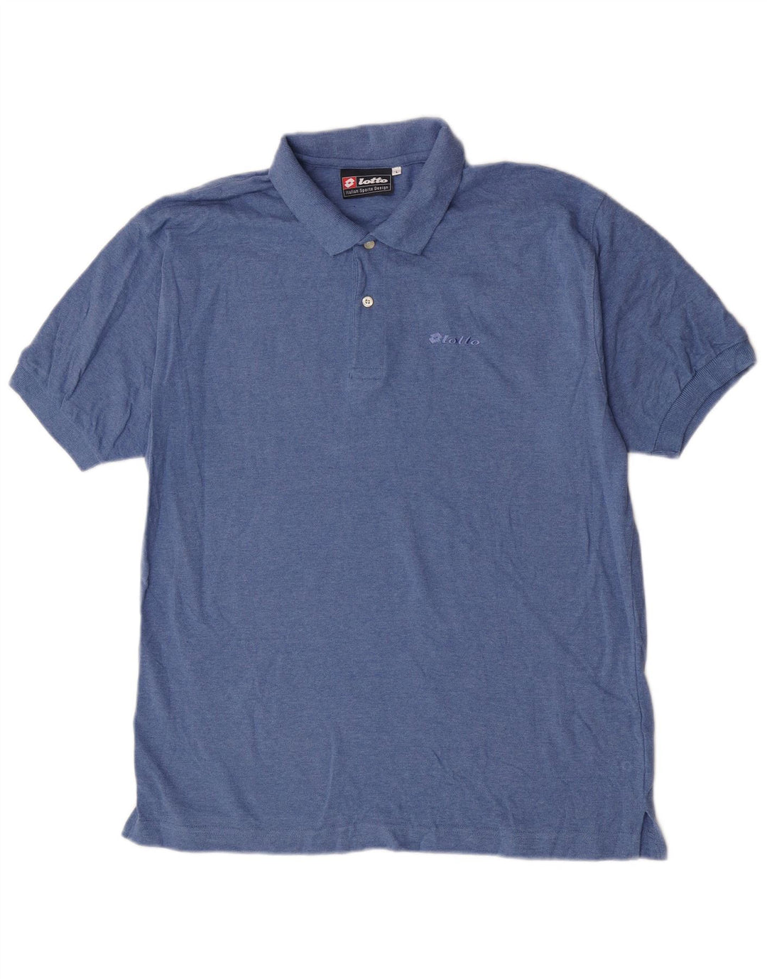 Camisa polo masculina Lotto grande algodão azul