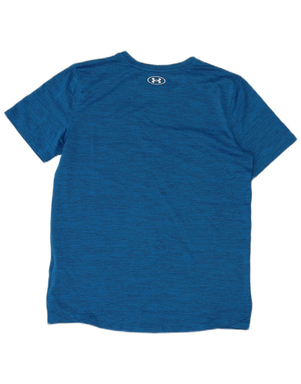 Camiseta gráfica Under Armour Boys Top 13-14 anos XL risca de giz azul
