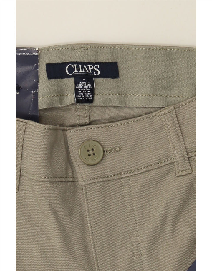 CHAPS Womens Slim Casual Trousers US 4 Small W30 L32 Grey Cotton Vintage Chaps and Second-Hand Chaps from Messina Hembry 