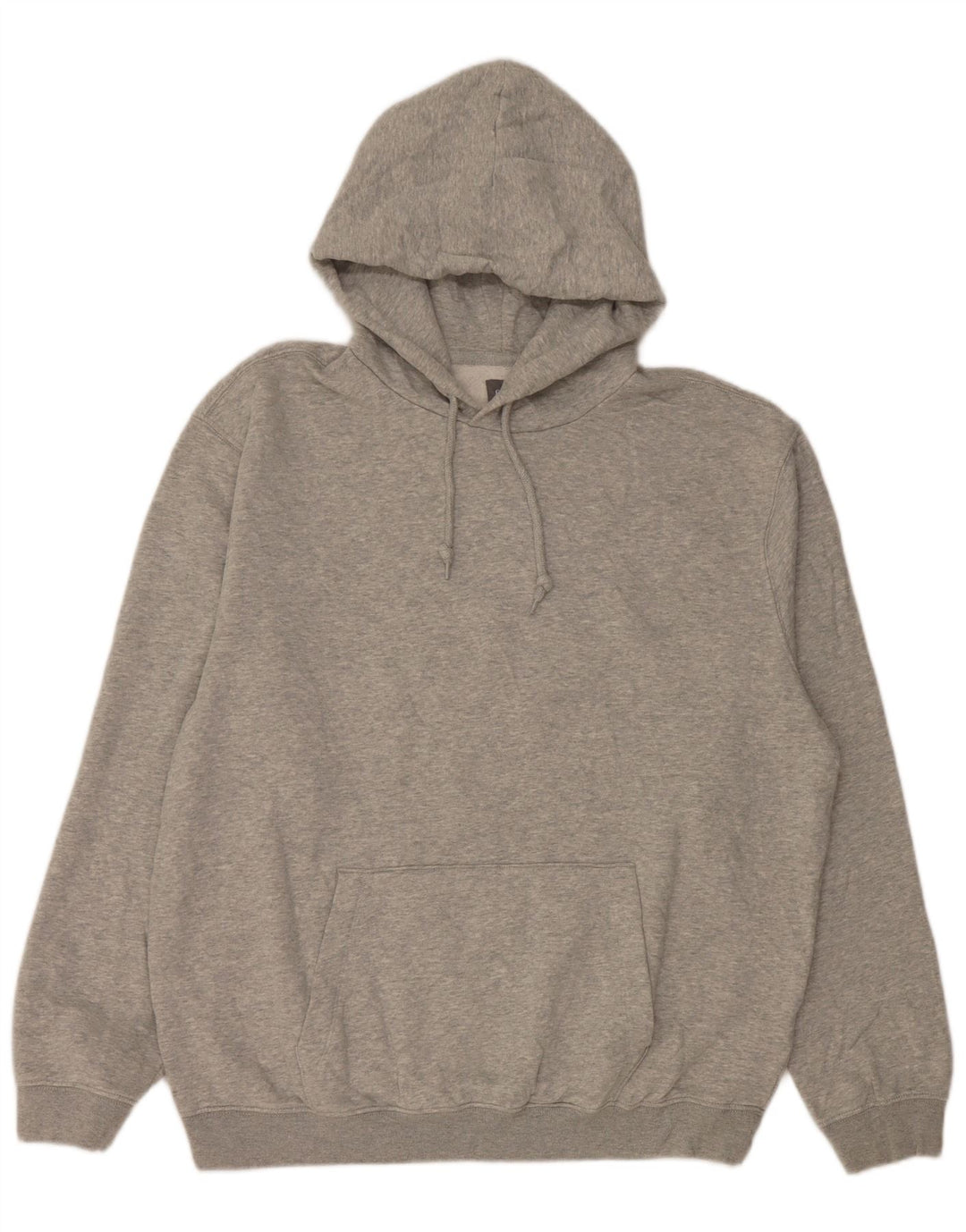 Suéter masculino com capuz Gap grande algodão manchado cinza