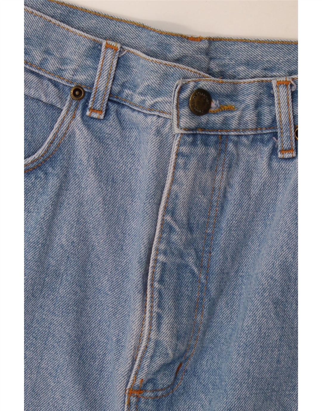 Mini saia jeans feminina Wrangler W30 azul médio