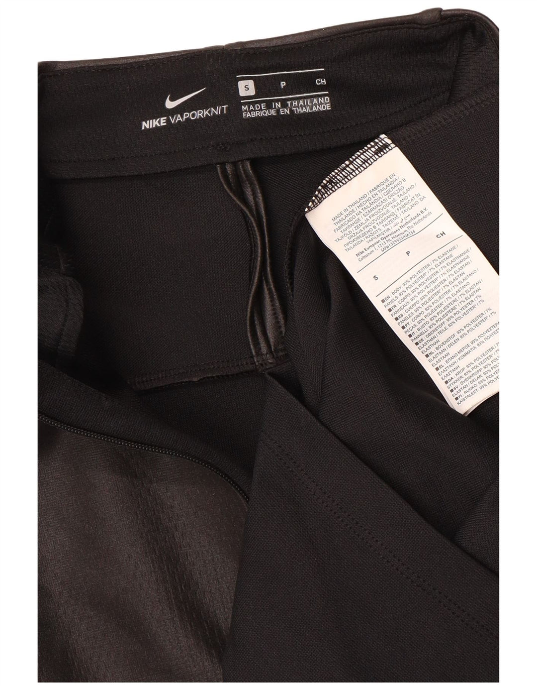NIKE Mens Graphic Zip Neck Pullover Treino Top Pequeno Preto Colourblock