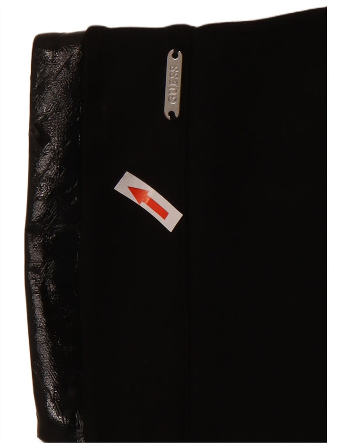 Guess Saia reta feminina média W28 viscose preta