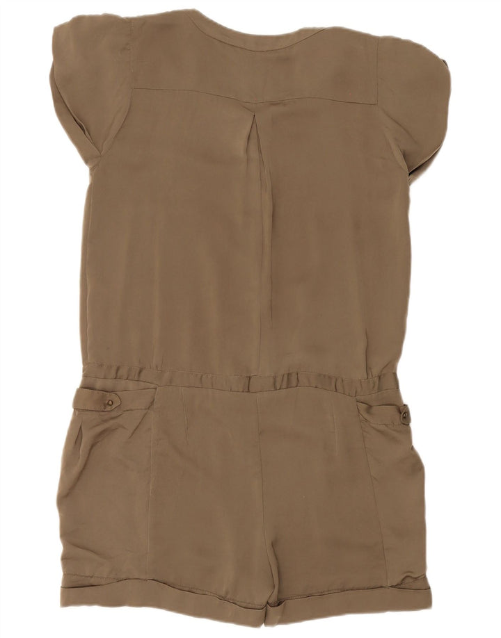 Macacão feminino Zara UK 14 poliéster cáqui médio