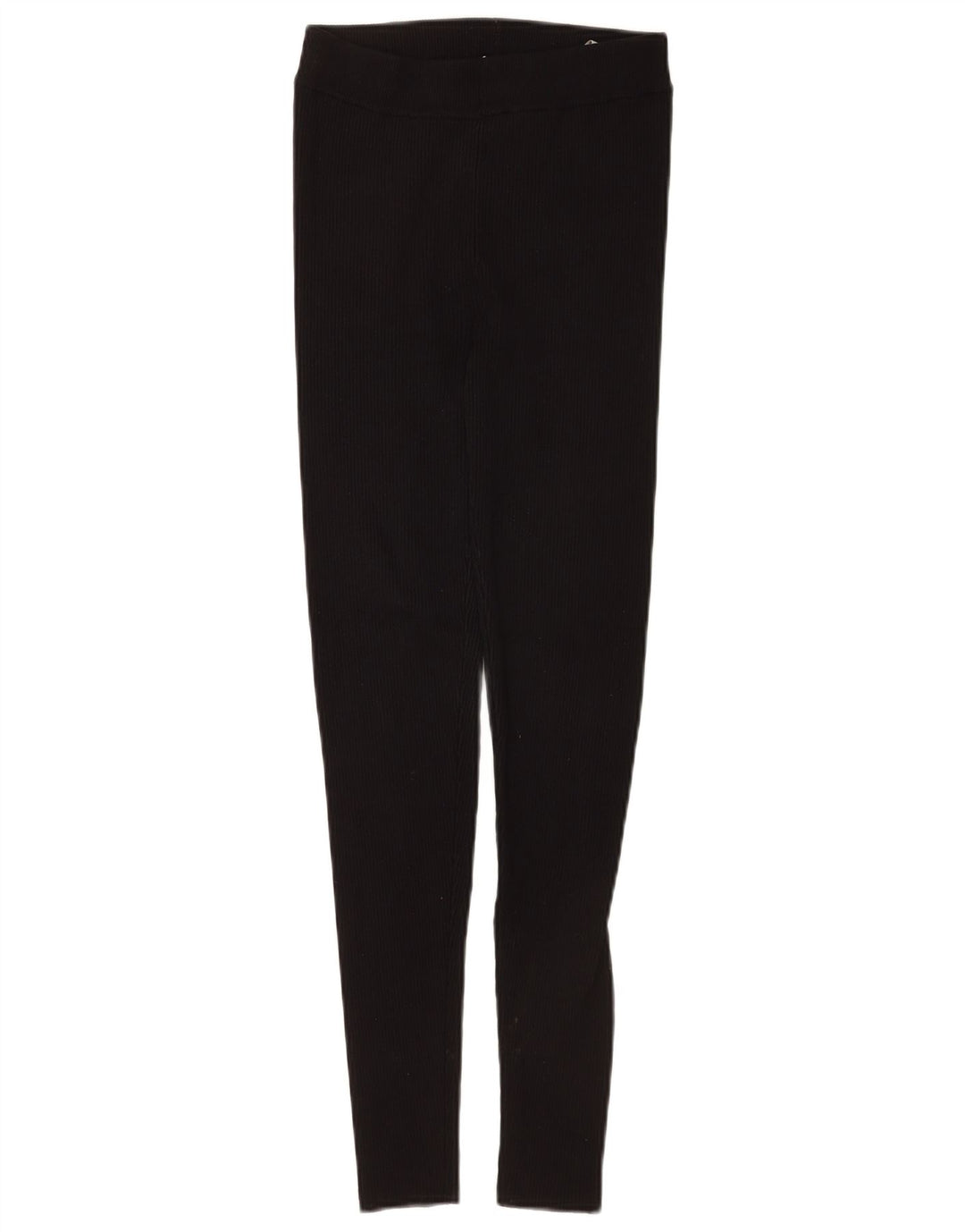 Leggings femininas Zara UK 8 pequenas viscose preta