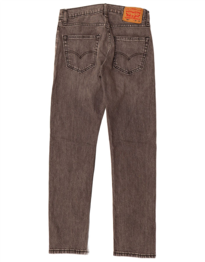 Calça jeans masculina Levi's 502 Tapered W29 L32 cinza algodão