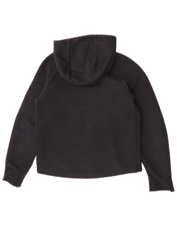 Suéter Nike feminino com capuz e zíper 10-11 anos médio preto algodão