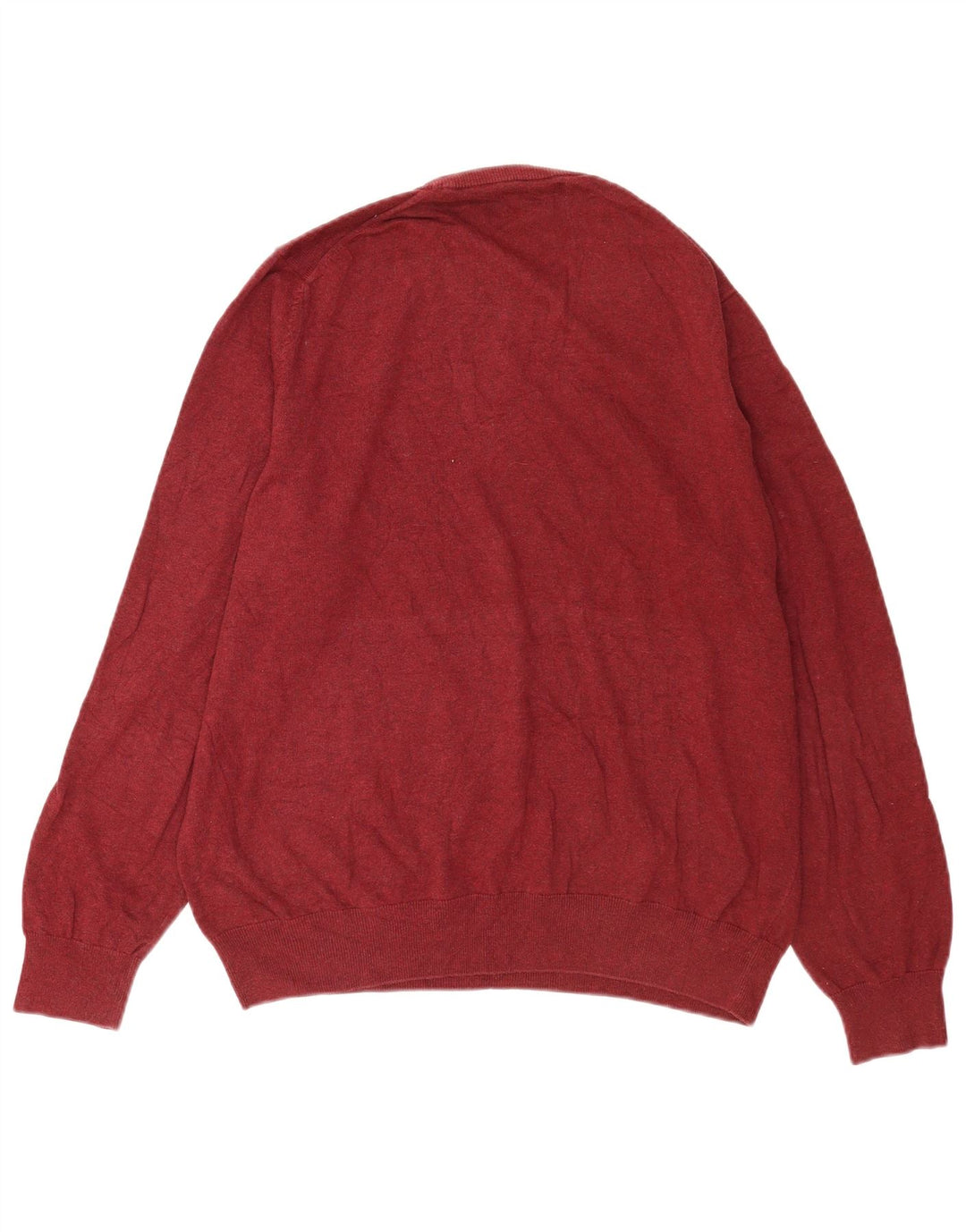 Suéter masculino Marks & Spencer com gola redonda XL de algodão vermelho