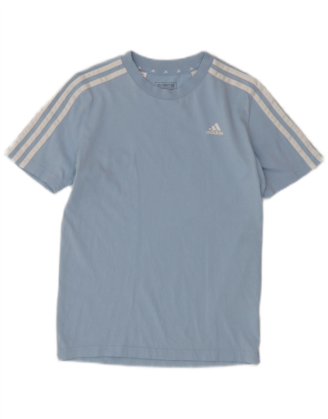 Camiseta Adidas Menino 11-12 Anos Azul Algodão