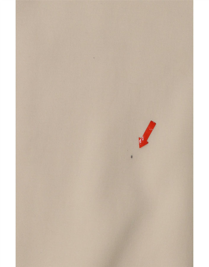 ADIDAS Womens Oversized Sweatshirt Jumper UK 18 XL Off White Cotton Vintage Adidas and Second-Hand Adidas from Messina Hembry 