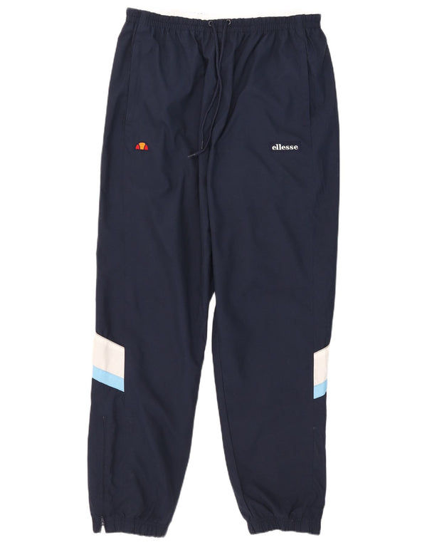 Calça de treino masculina Ellesse Joggers grande bloco colorido azul marinho
