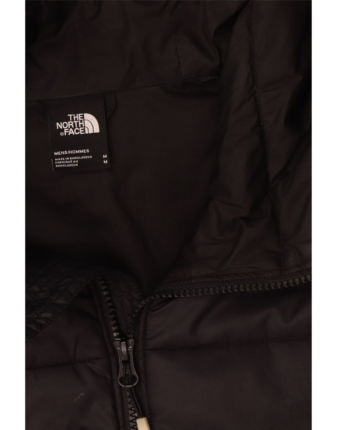Jaqueta masculina acolchoada com capuz The North Face UK 38 Medium Black Colourblock