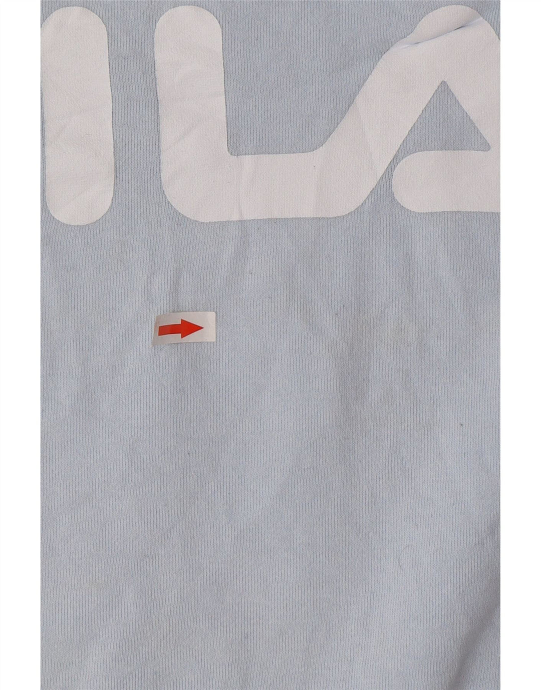 Fila moletom feminino oversized crop gráfico jumper UK 16 grande azul