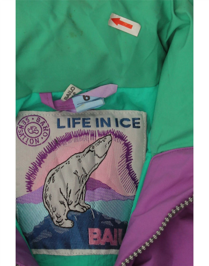Jaqueta de esqui impermeável Bailo feminina Gore-Tex IT 46 grande bloco colorido rosa