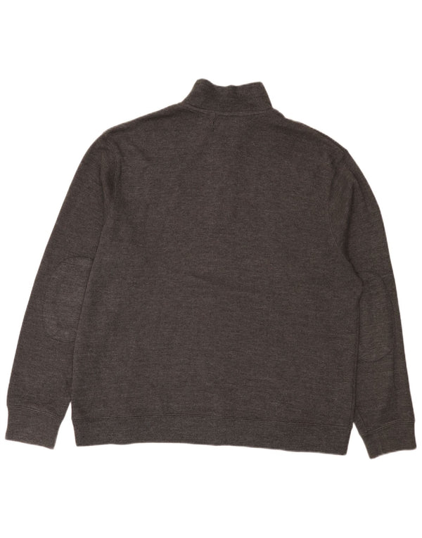Pierre Cardin moletom masculino com zíper e gola 2XL algodão cinza