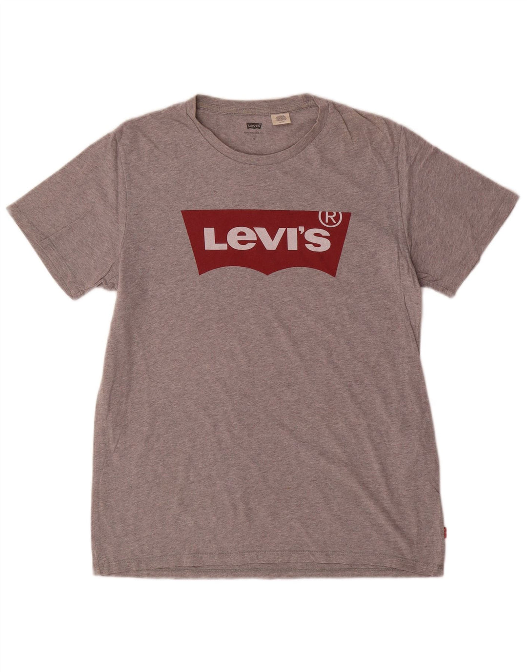 Camiseta gráfica masculina Levi's Top pequeno algodão cinza