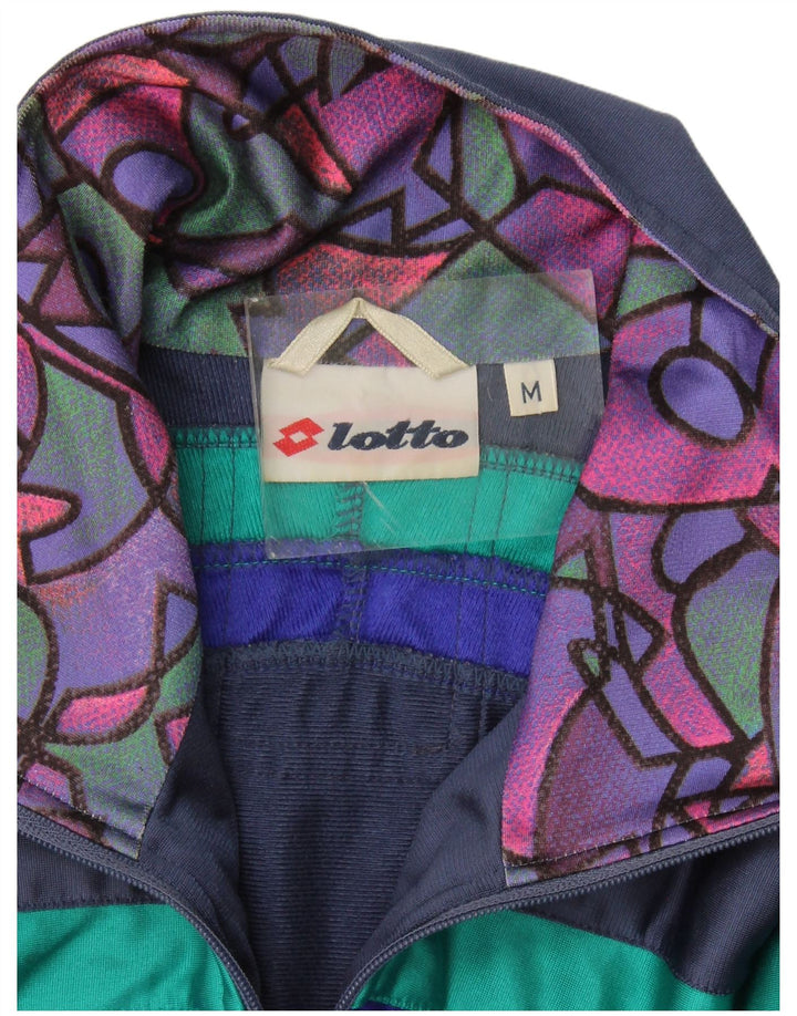 Lotto Mens Treino Top Jaqueta Médio Azul Marinho Colorblock