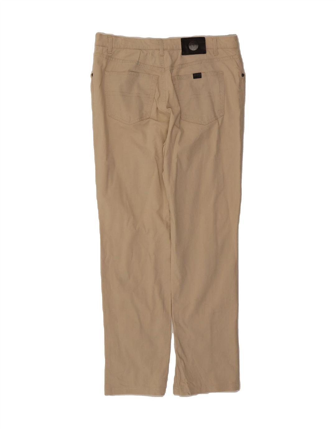 TRUSSARDI Mens Straight Casual Trousers W40 L31 Beige Cotton Vintage Trussardi and Second-Hand Trussardi from Messina Hembry 