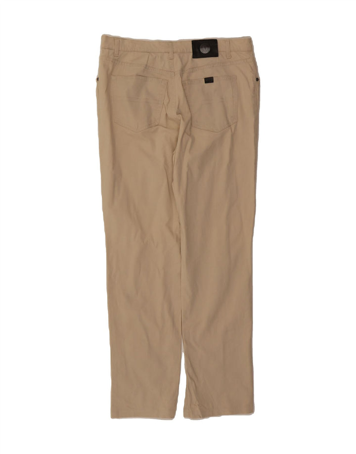 TRUSSARDI Mens Straight Casual Trousers W40 L31 Beige Cotton Vintage Trussardi and Second-Hand Trussardi from Messina Hembry 