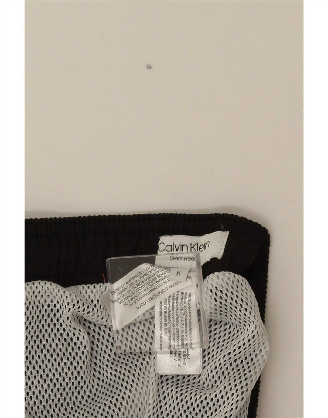 Calções de banho masculinos Calvin Klein Graphic XL preto colorblock poliéster