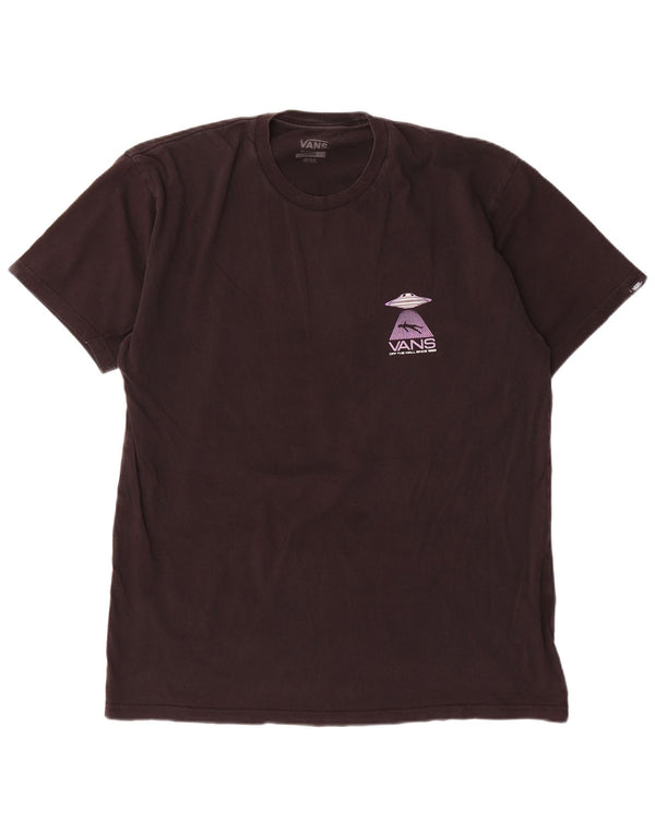 Camiseta Vans Masculina Classic Fit Graphic Top Grande Algodão Preto