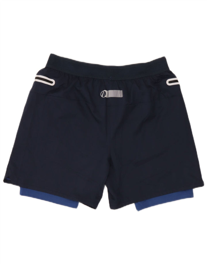 Shorts esportivos masculinos Marks & Spencer grandes poliéster azul marinho