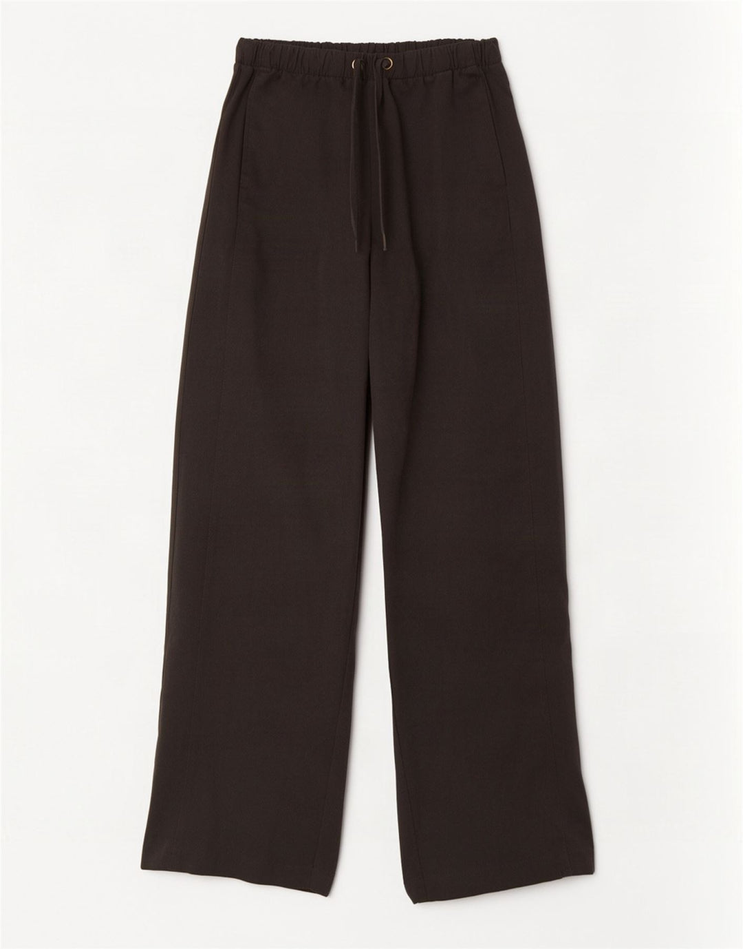 Calça feminina Zara com perna larga, médio W28 L31 cinza poliéster