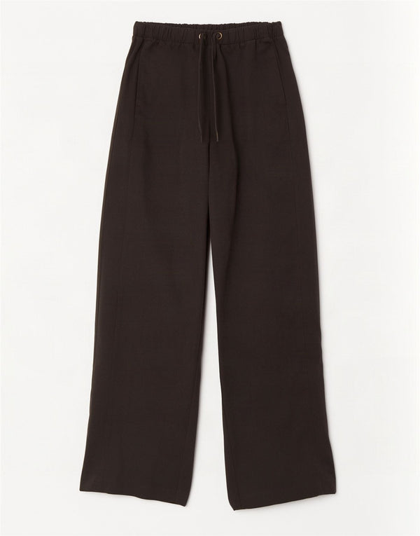 Calça feminina Zara com perna larga, médio W28 L31 cinza poliéster