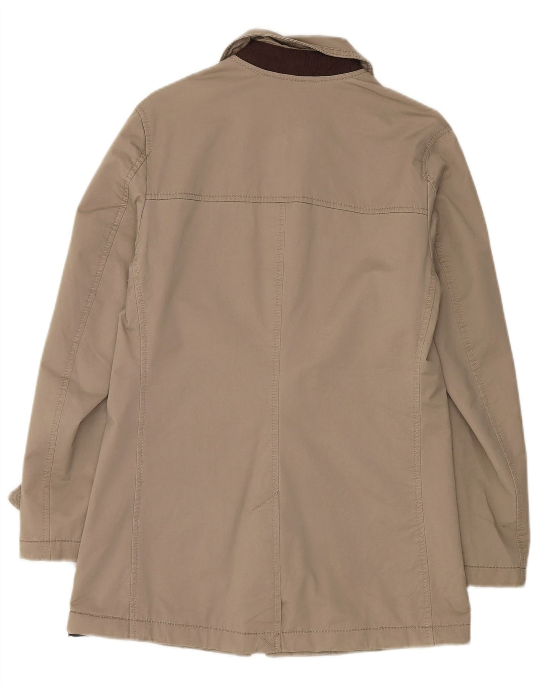 Sobretudo masculino Zara UK 36 pequeno algodão bege