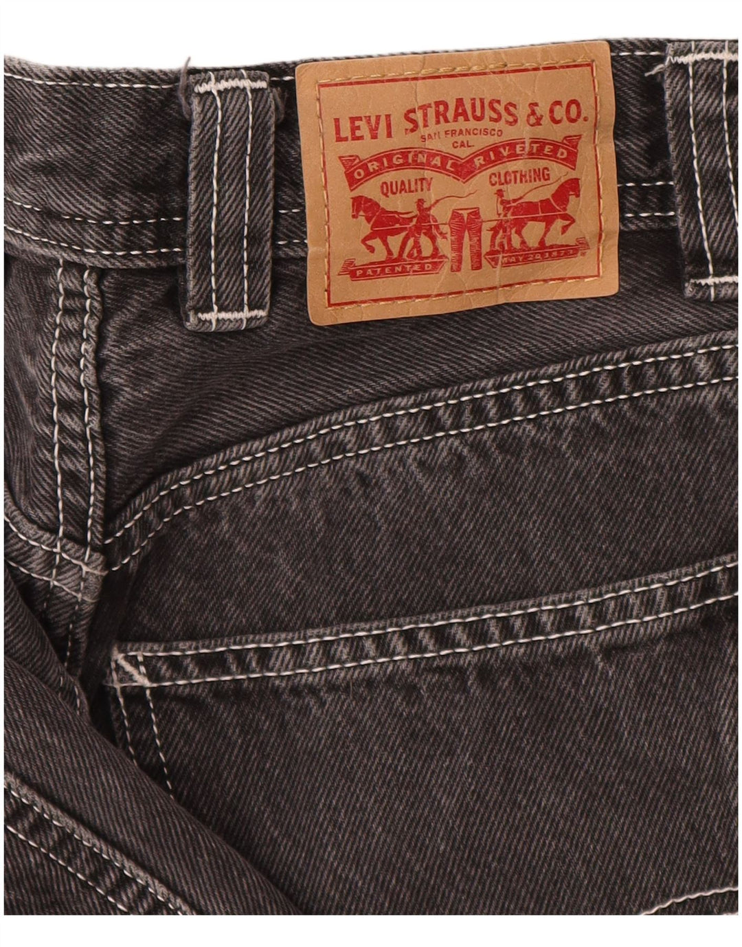 Jeans feminino Cargo Tapered Levi's W25 L26 algodão cinza
