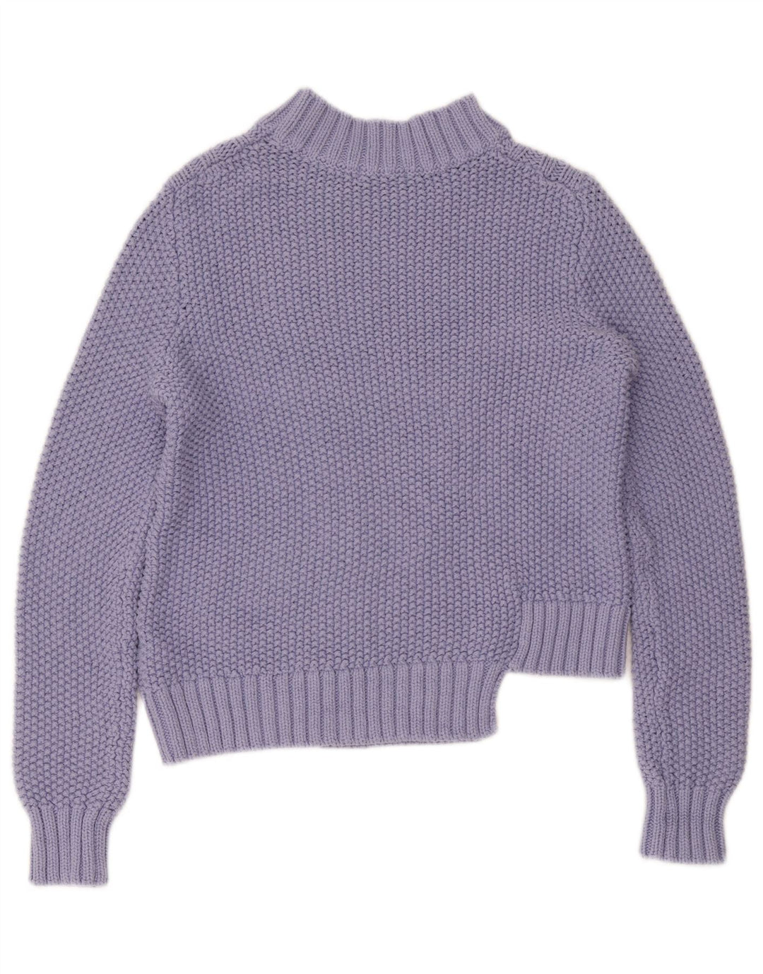 Suéter feminino Marks & Spencer com gola tartaruga Reino Unido 10 pequeno roxo