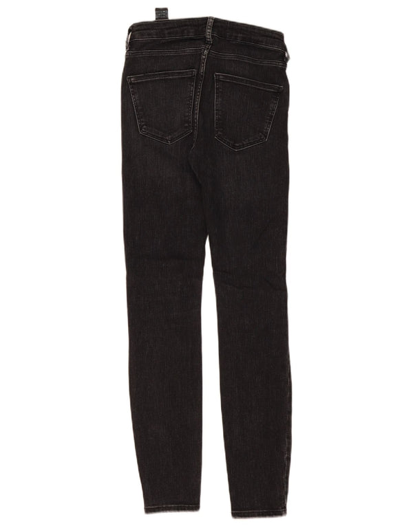 Calça jeans skinny feminina Zara EU 36 XS W26 L28 algodão preto