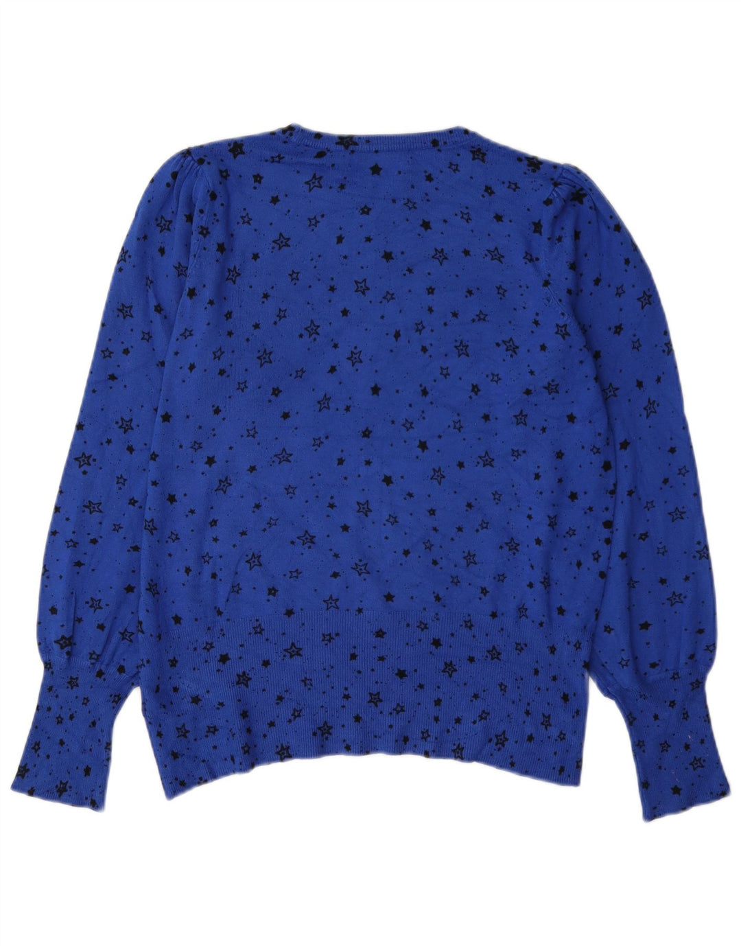 Suéter feminino Marks & Spencer com gola canoa Reino Unido 14 azul médio