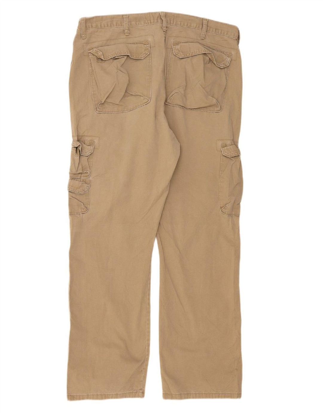 Calça cargo reta masculina WRANGLER W38 L32 algodão bege