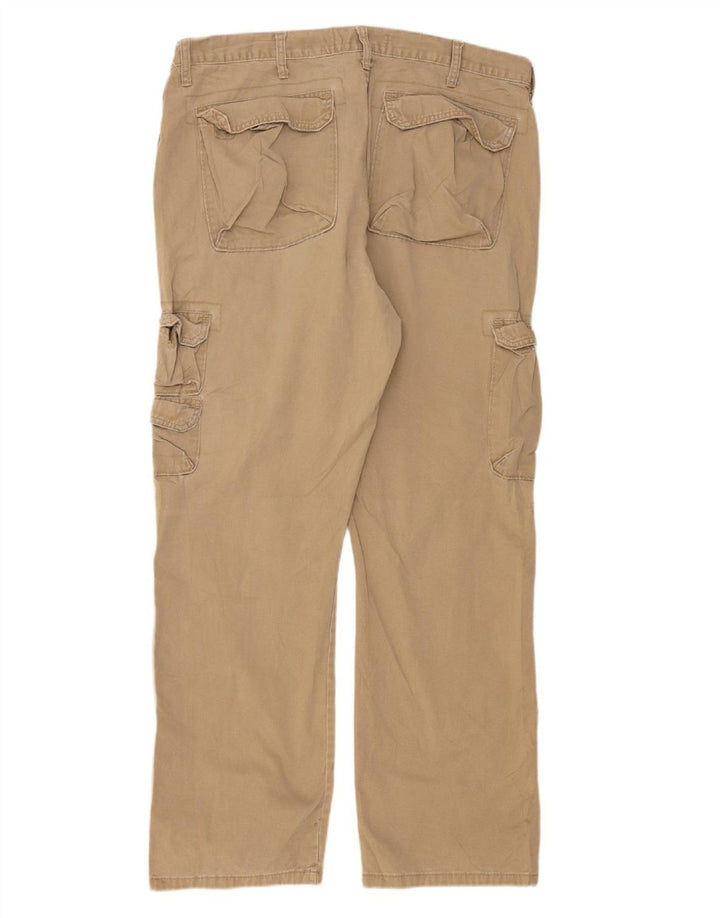 Calça cargo reta masculina WRANGLER W38 L32 algodão bege