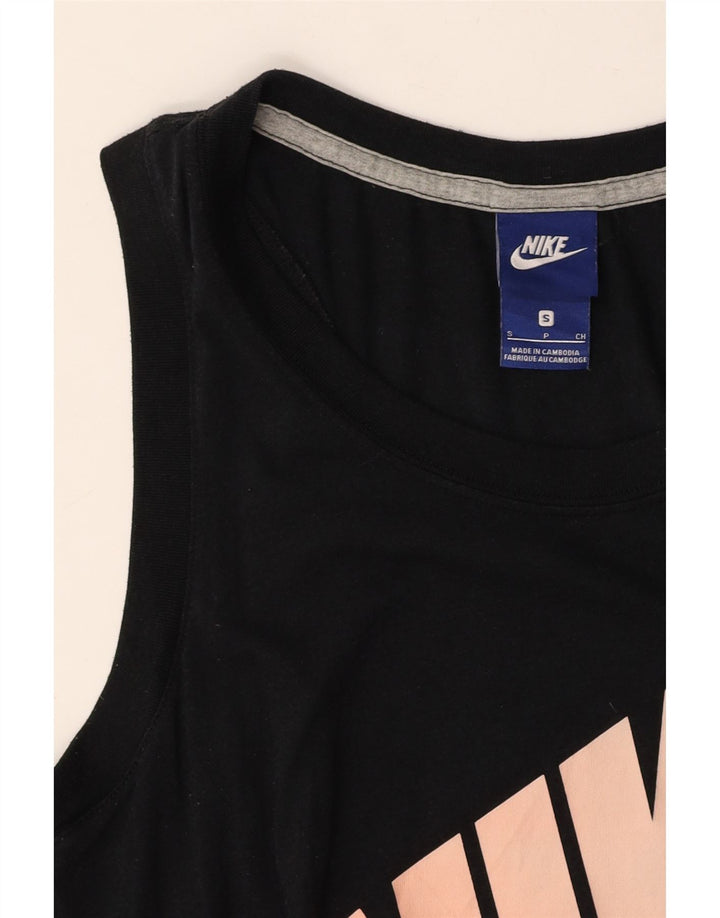Camiseta feminina Nike Graphic UK 10 pequena preta