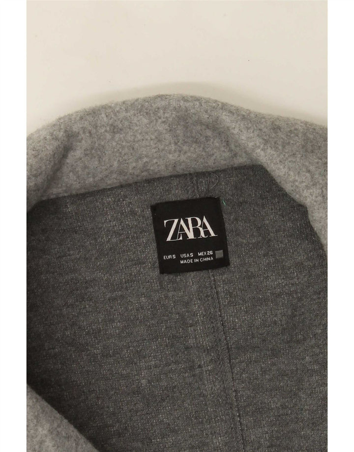 Sobretudo aberto feminino Zara UK 10 pequeno cinza