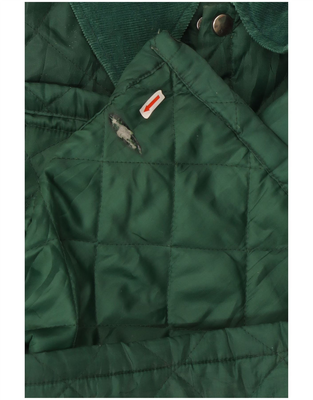 Jaqueta acolchoada masculina vintage UK 40 grande nylon verde