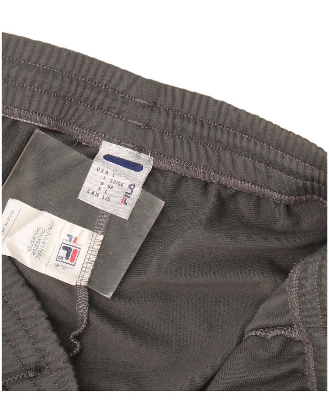 Calça de treino masculina Fila grande poliéster cinza