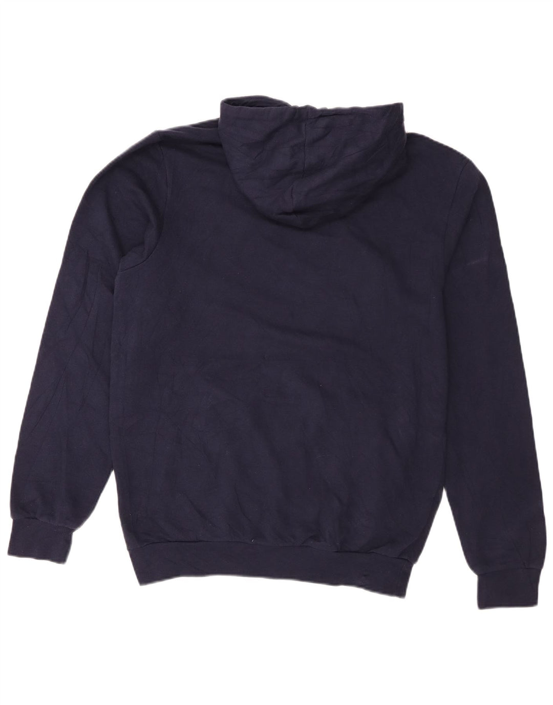 Adidas Mens Hoodie Jumper Médio Azul Marinho Algodão