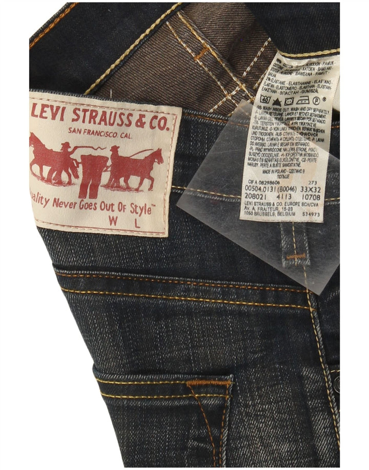Levi's Masculino 504 Straight Jeans W33 L29 Azul Algodão
