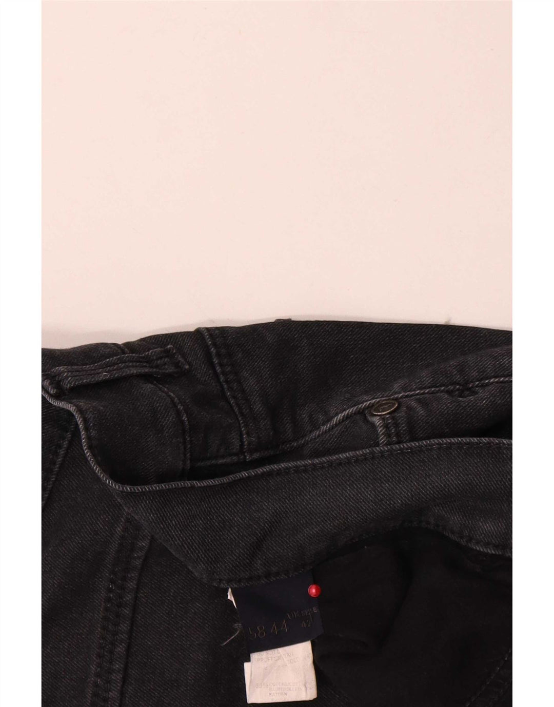 Trussardi Mens Slim Jeans W42 L35 Algodão Preto