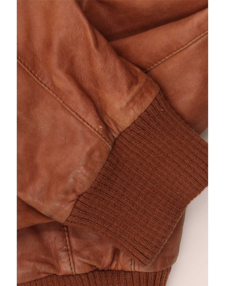 Jaqueta de couro masculina Conbipel IT 50 grande marrom
