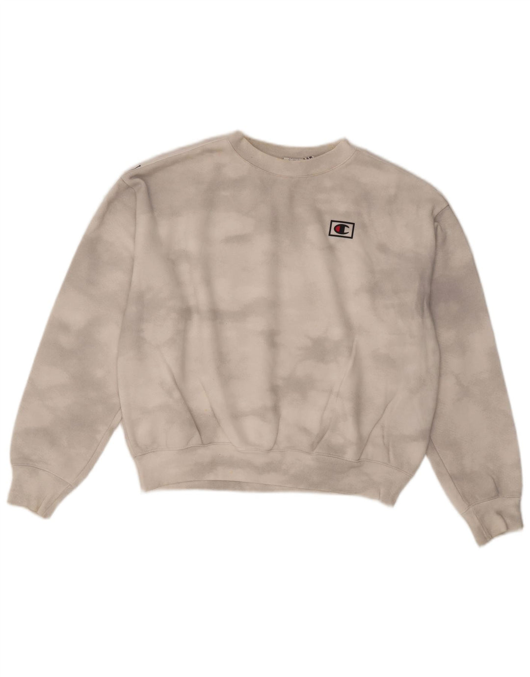 CHAMPION Suéter feminino oversized cropped UK 16 grande off white