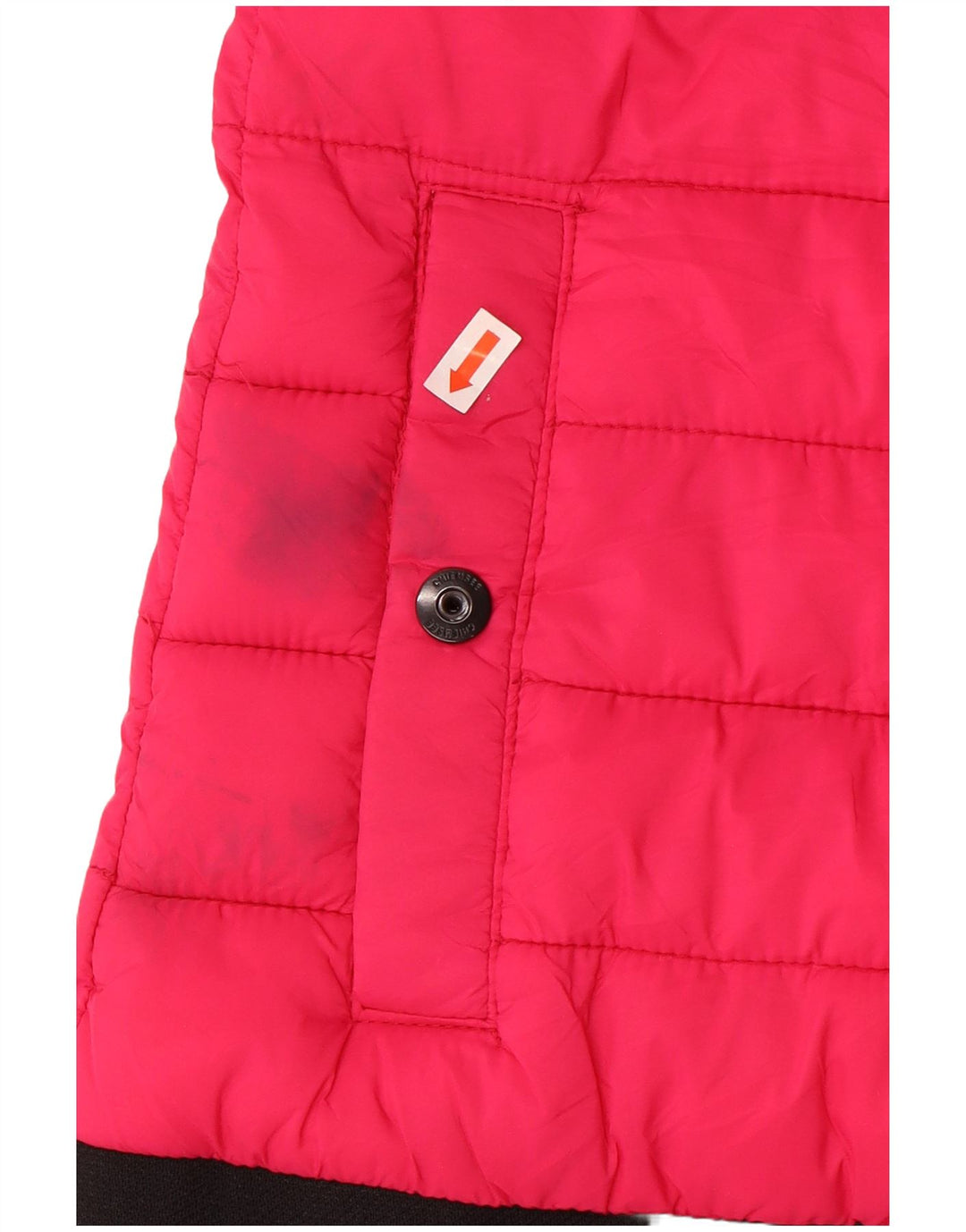 Jaqueta acolchoada feminina Chiemsee Reino Unido 16 grande nylon rosa