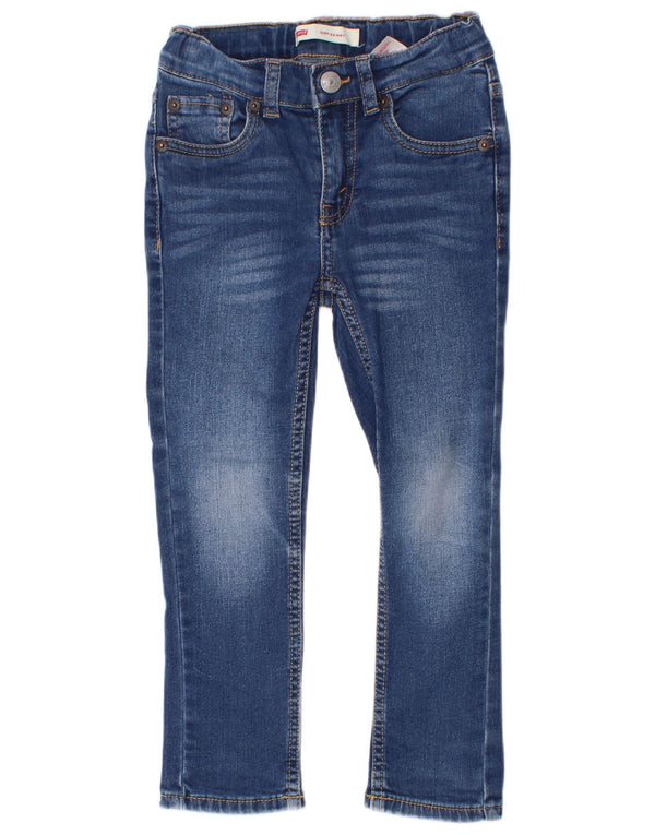 Levi's Boys Skinny Jeans 3-4 Anos W22 L17 Azul Algodão